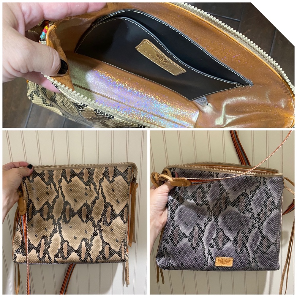 Snake skin Consuela shoulder bag